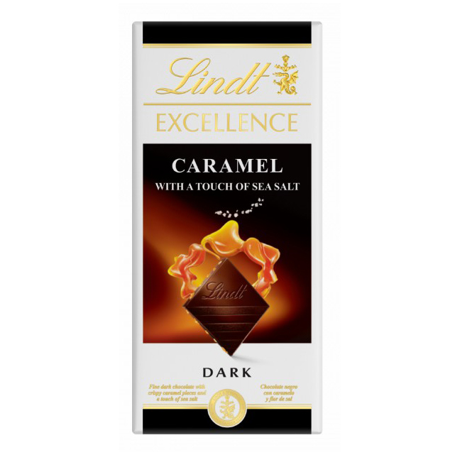 Шоколад Lindt Excellence темный с карамелью и морской солью 100 г