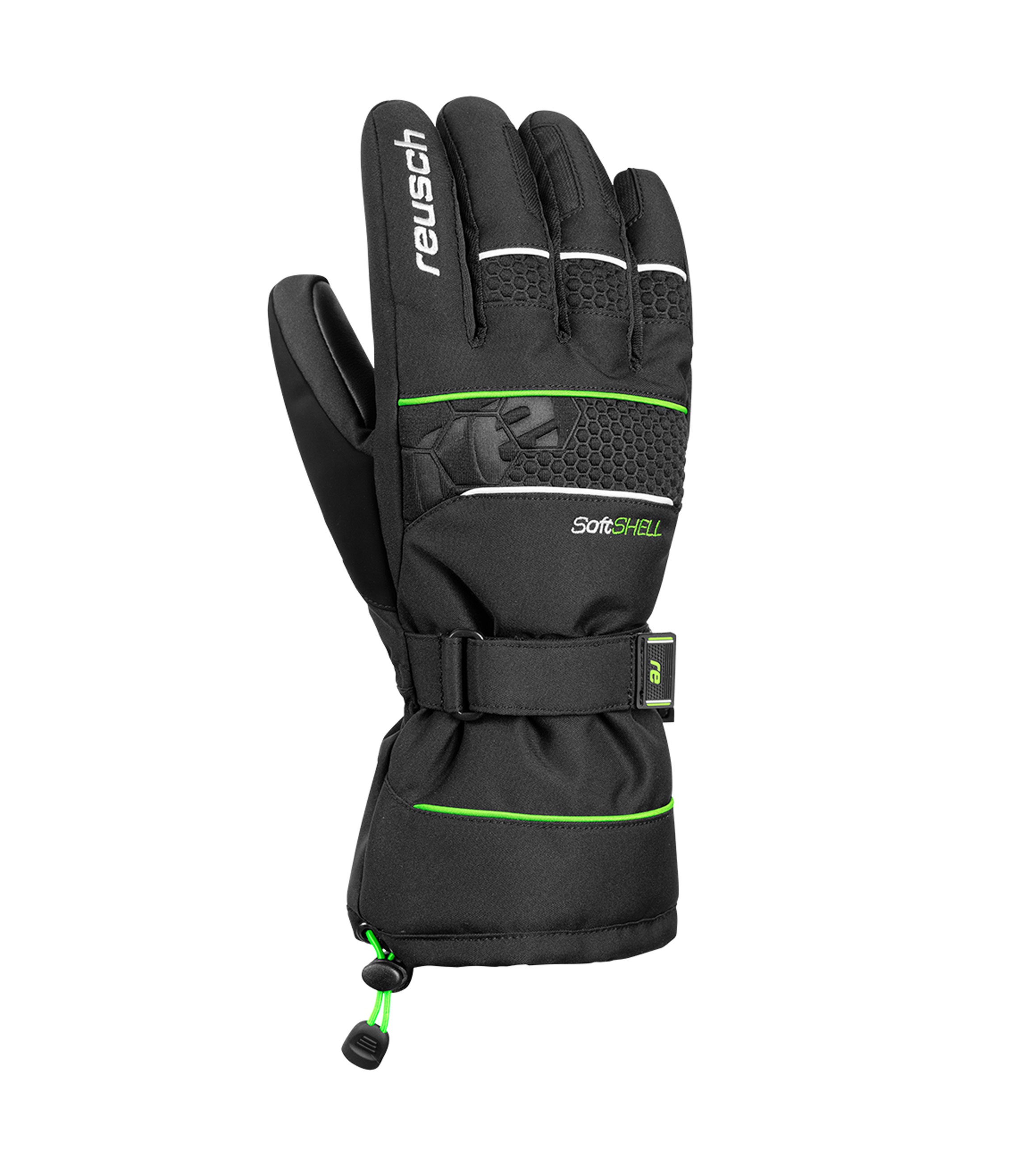 фото Перчатки reusch connor r-tex® xt, black/neon green, 8.5 inch