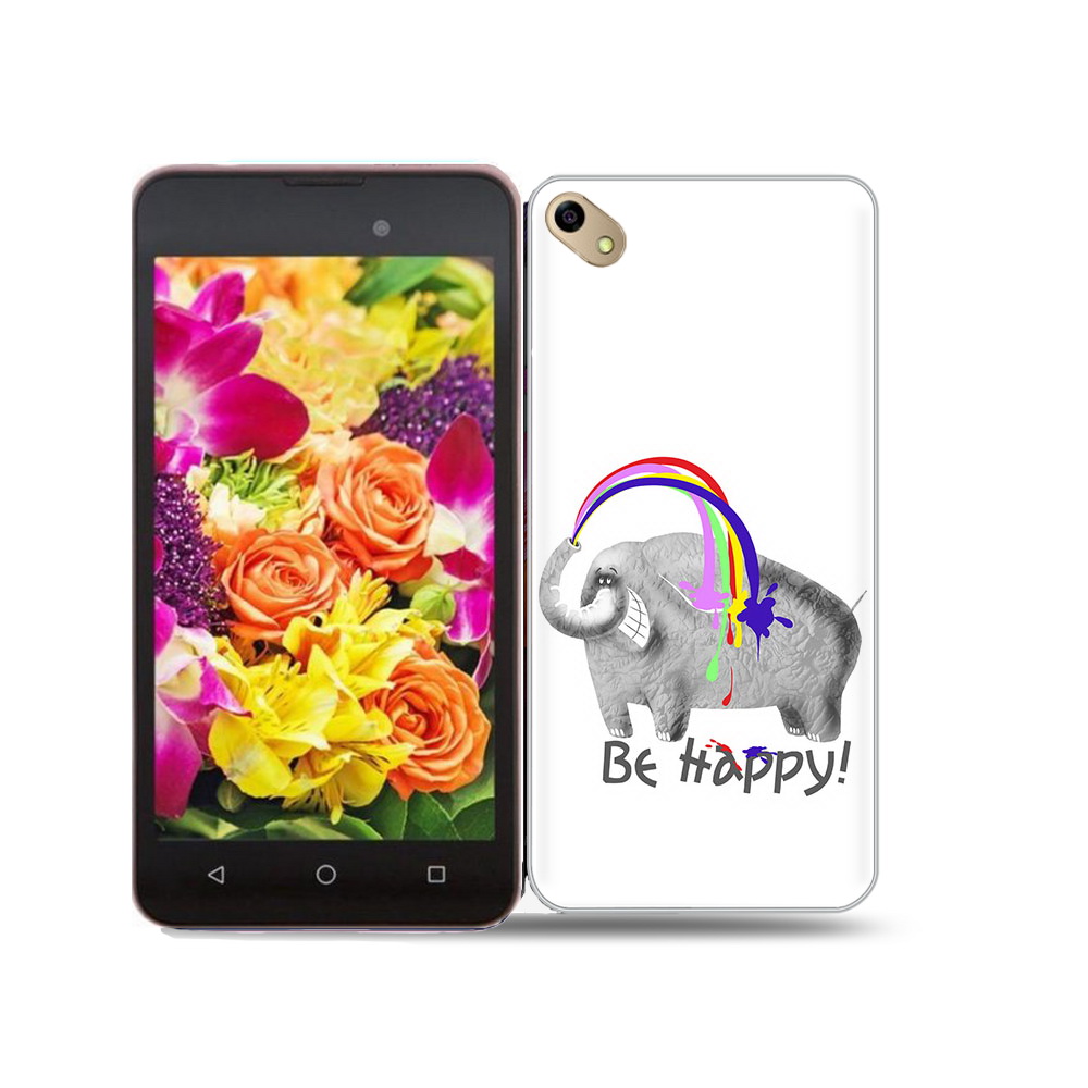 

Чехол MyPads Tocco для BQ 5035 счастливый слон, Прозрачный, Tocco