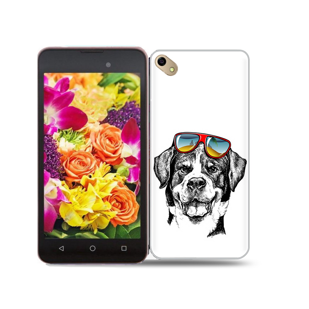

Чехол MyPads Tocco для BQ 5035 счастливая собака, Прозрачный, Tocco