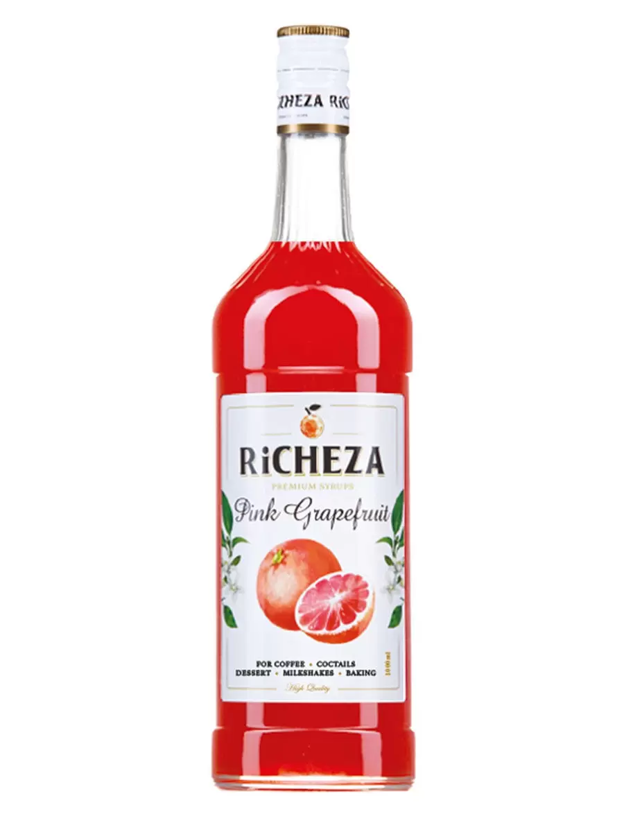 Сироп для кофе и коктейлей Розовый Грейпфут 1 литр, RICHEZA