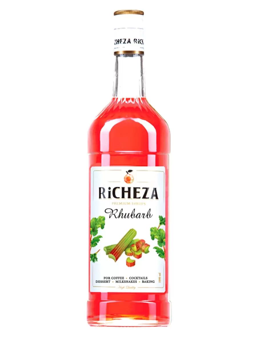 

Сироп для кофе и коктейлей Ревень 1 литр, RICHEZA