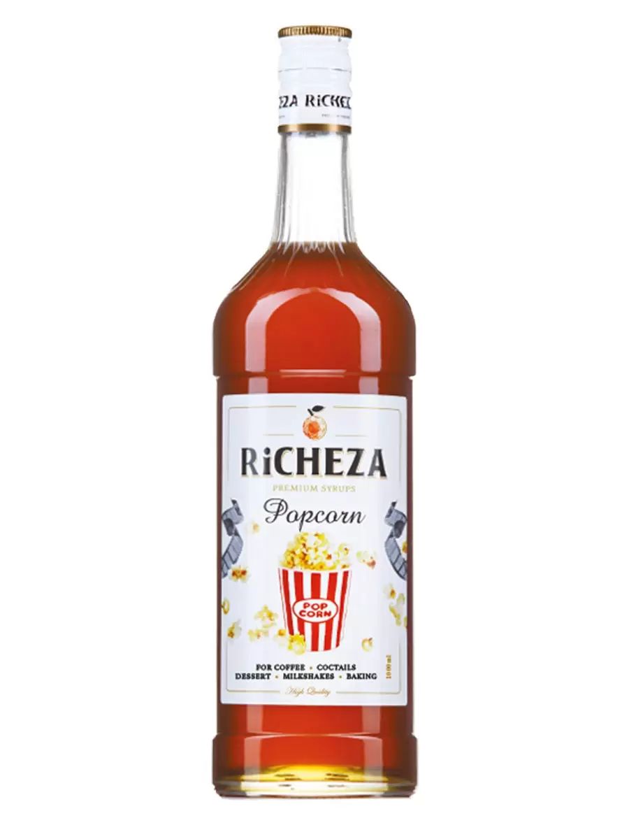 

Сироп для кофе и коктейлей Попкорн 1 литр, RICHEZA