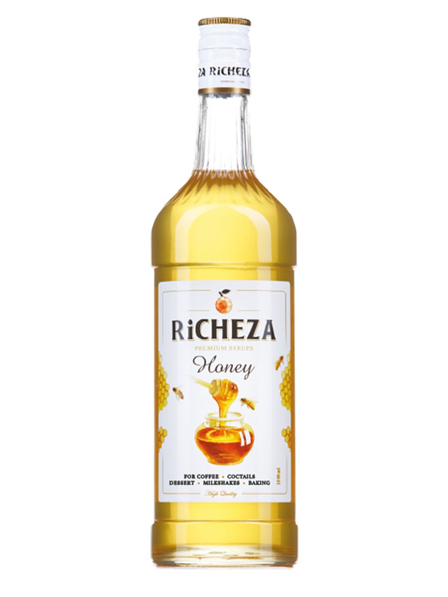 фото Сироп для кофе и коктейлей мед 1 литр, richeza