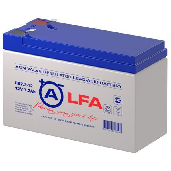Свинцово-кислотный аккумулятор ALFA FB 7-12 12V 7Ah 8996 свинцово кислотный аккумулятор alfa fb 100 12 12v 100ah 4188