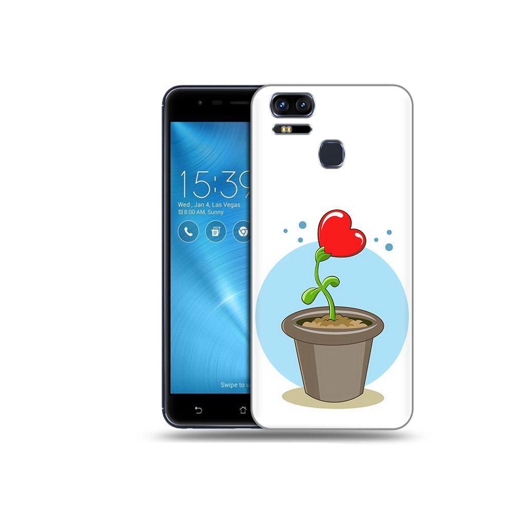

Чехол MyPads Tocco для Asus ZenFone 3 Растение любви 14 февраля (PT51214.656.145), Прозрачный, Tocco