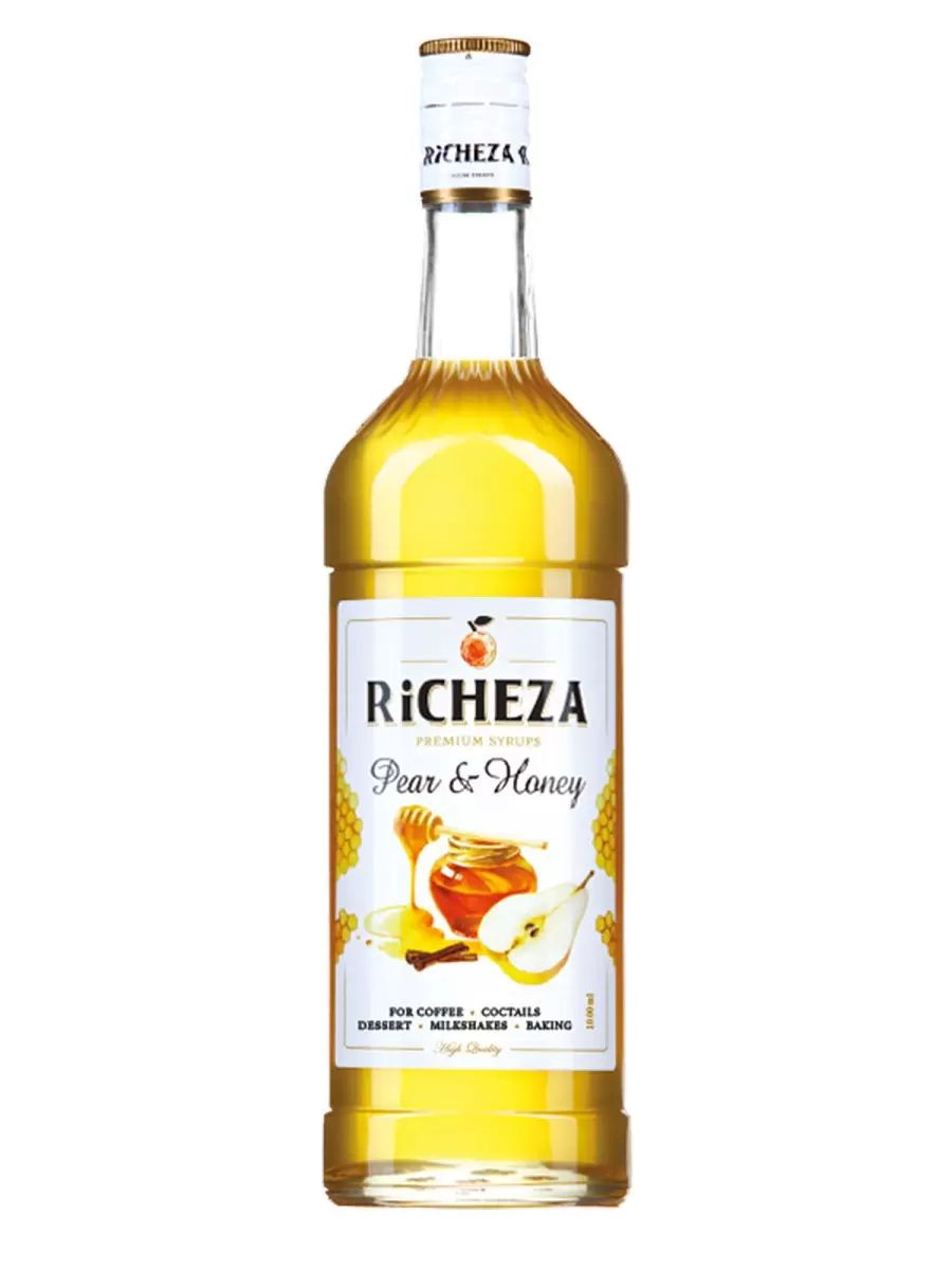 

Сироп для кофе и коктейлей Груша и Мед 1 литр, RICHEZA