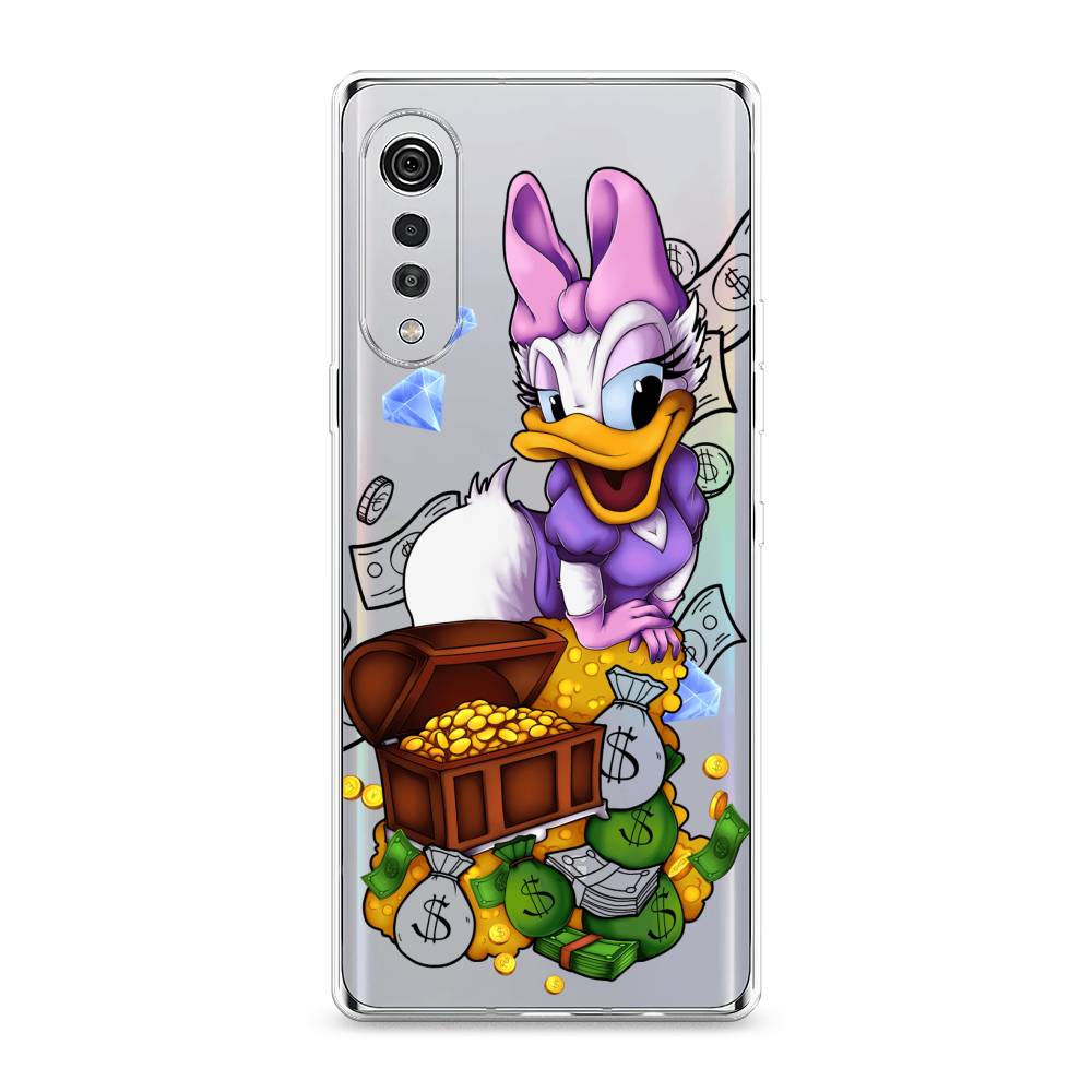 

Чехол на LG Velvet 4G "Rich Daisy Duck", Коричневый;белый;фиолетовый, 84450-6