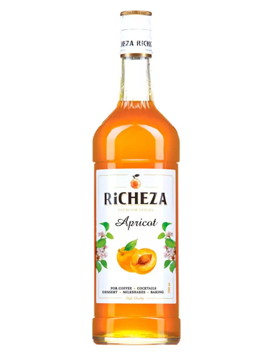 

Сироп для кофе и коктейлей Абрикос 1 литр, RICHEZA