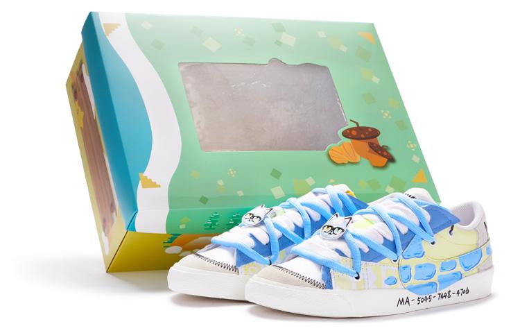 

Кеды унисекс Nike Blazer Low голубые 42 EU, Голубой, Blazer Low