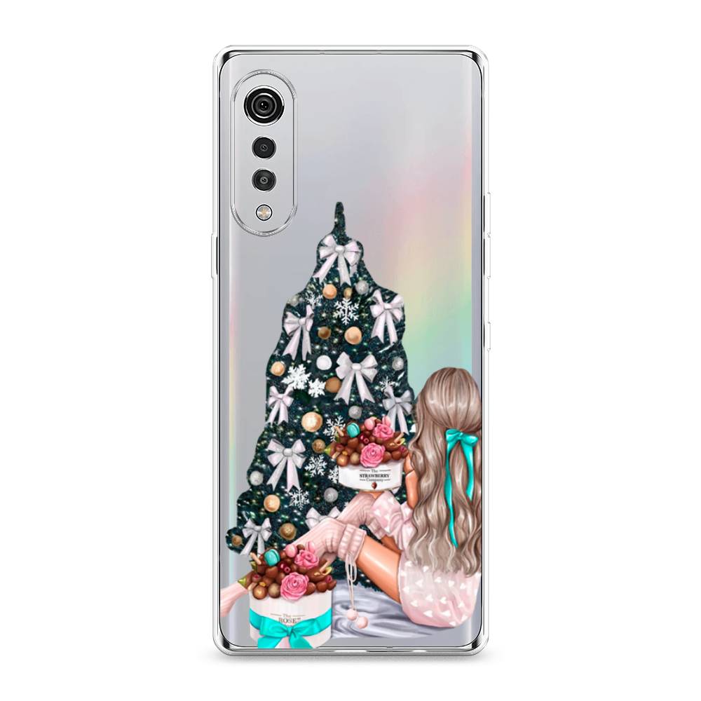 

Чехол на LG Velvet 4G "New Year", Зеленый;бежевый;голубой, 84450-5