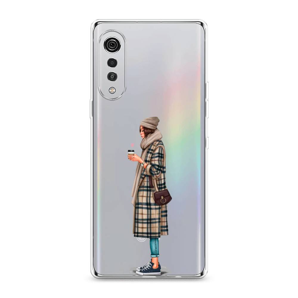 

Чехол на LG Velvet 4G "Утренний кофе", Коричневый;бежевый, 84450-6