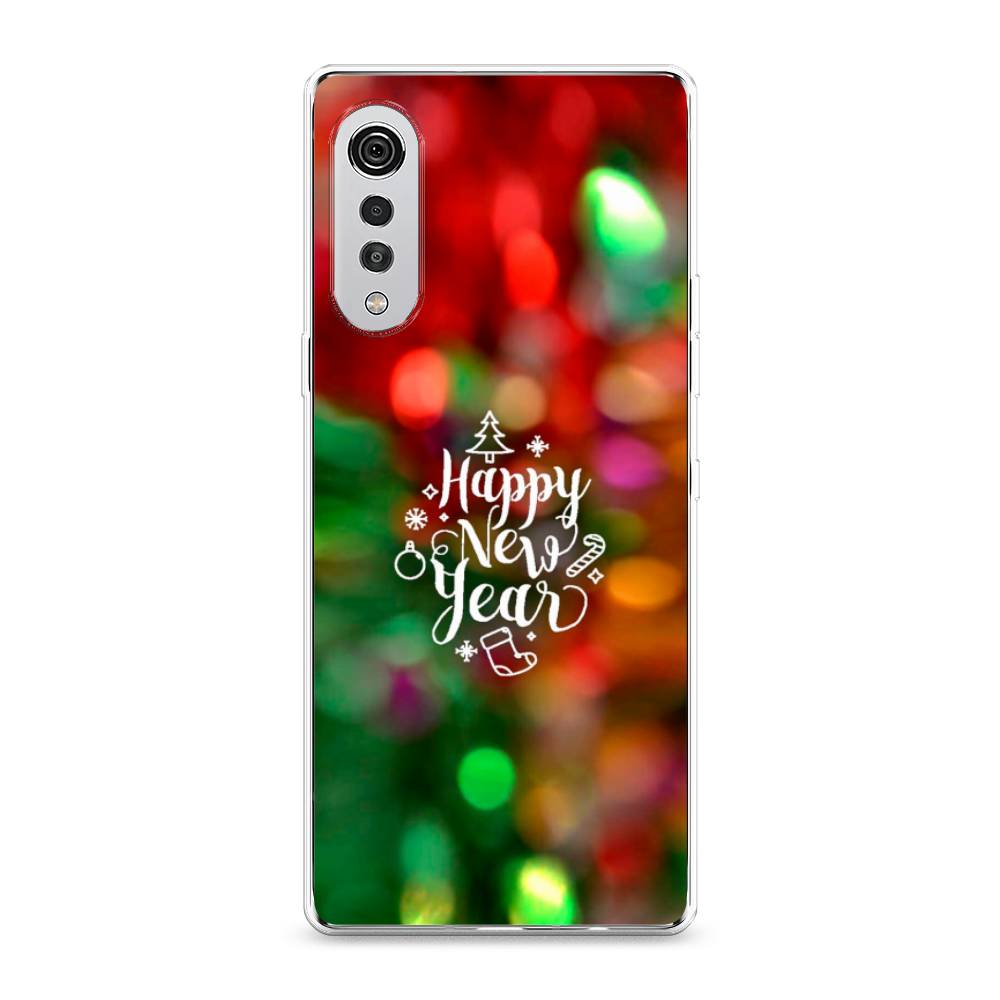 

Чехол на LG Velvet 4G "Новый Год на елке", Зеленый;красный;желтый, 84450-5