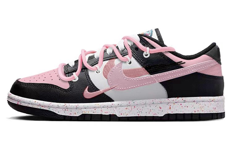 

Кеды унисекс Nike Dunk Low Multi-Color Swoosh PinkStar розовые 36.5 EU, Розовый, Dunk Low Multi-Color Swoosh PinkStar