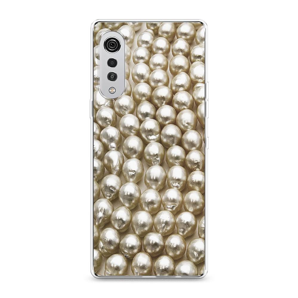 

Чехол на LG Velvet 4G "Жемчуг", Бежевый, 84450-3