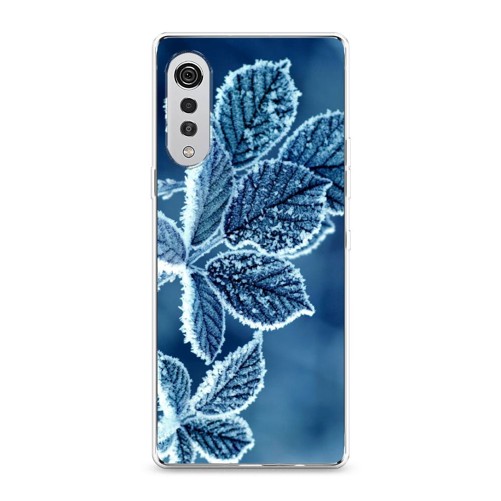 

Чехол на LG Velvet 4G "Зима 6", Голубой;белый, 84450-2