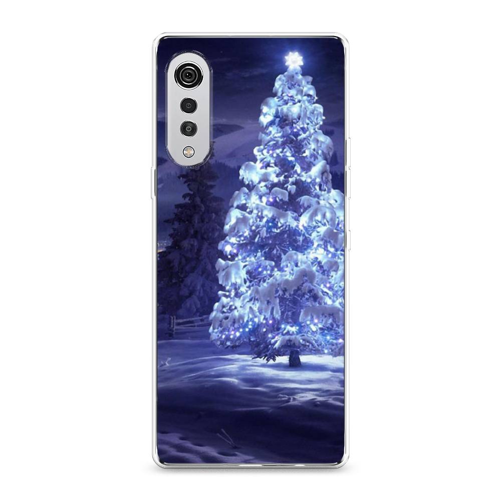 

Чехол на LG Velvet 4G "Зима 4", Синий;черный;белый, 84450-2