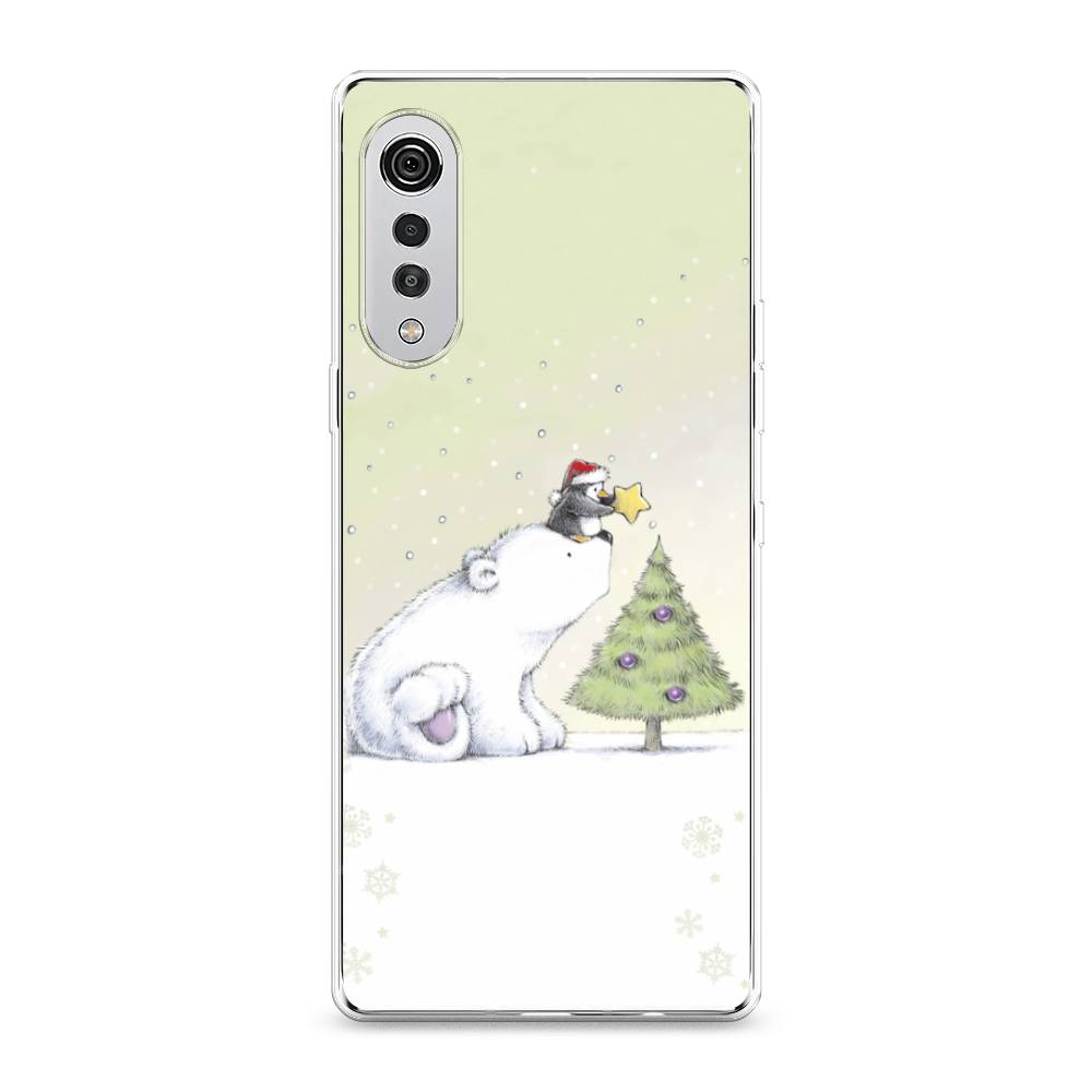 

Чехол на LG Velvet 4G "Украшение елки", Белый;бежевый, 84450-5