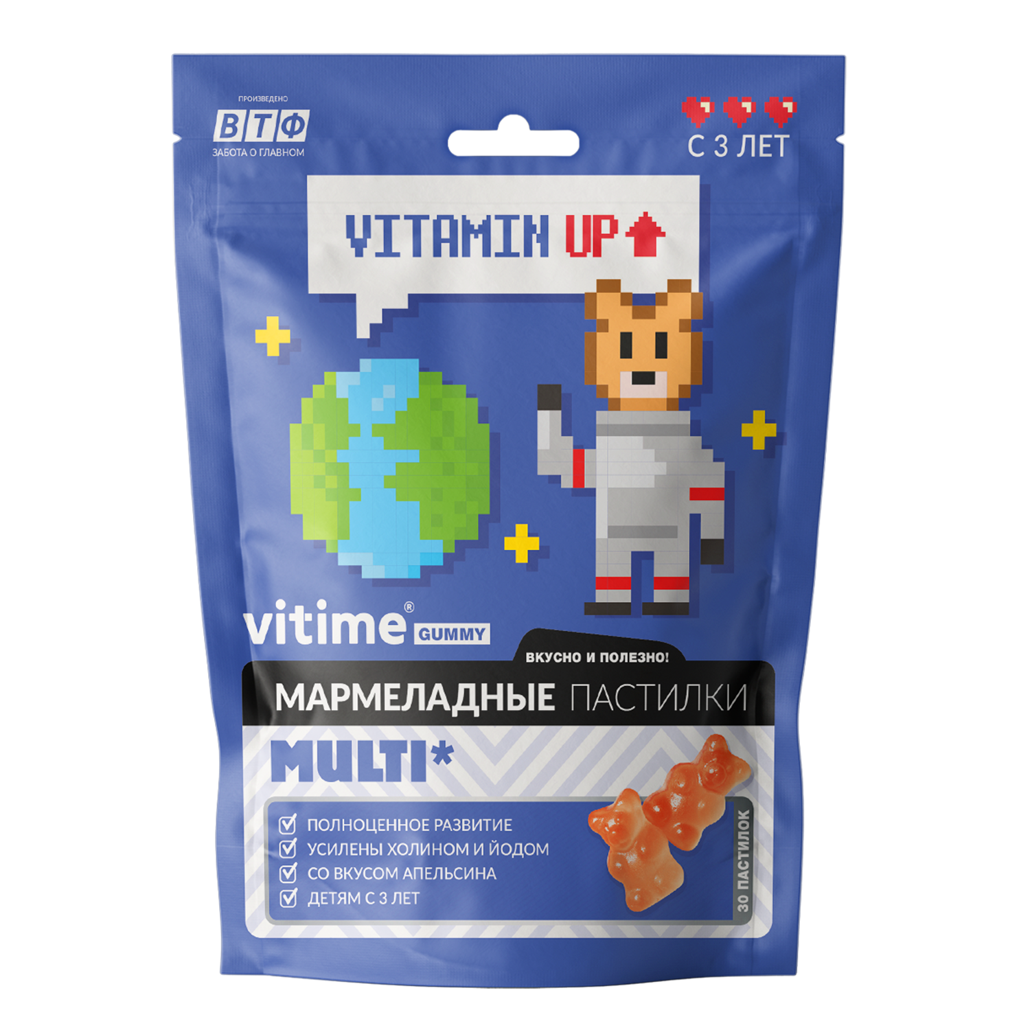 

VITime Мармеладные пастилки VITime Мультивитамины, 30 шт.