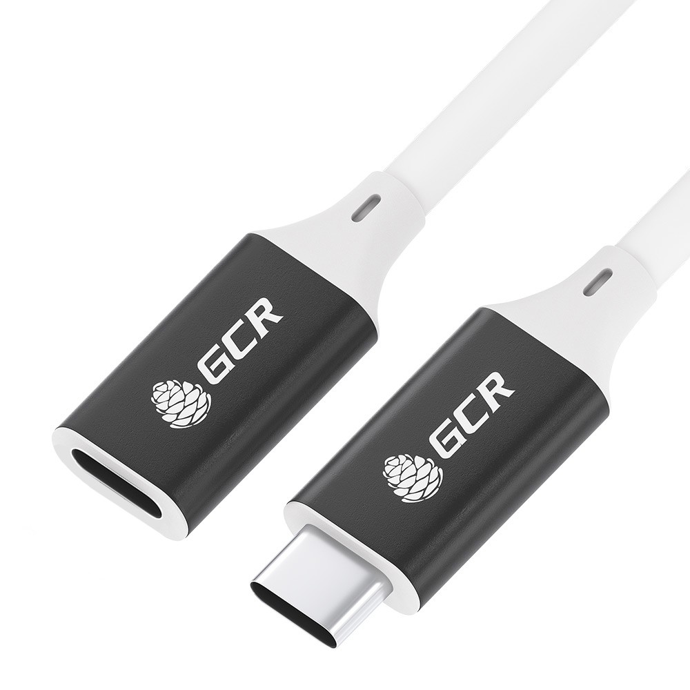 

Кабель GCR USB Type-C - USB Type-C 0.5m Black-White GCR-50869, GCR-50869
