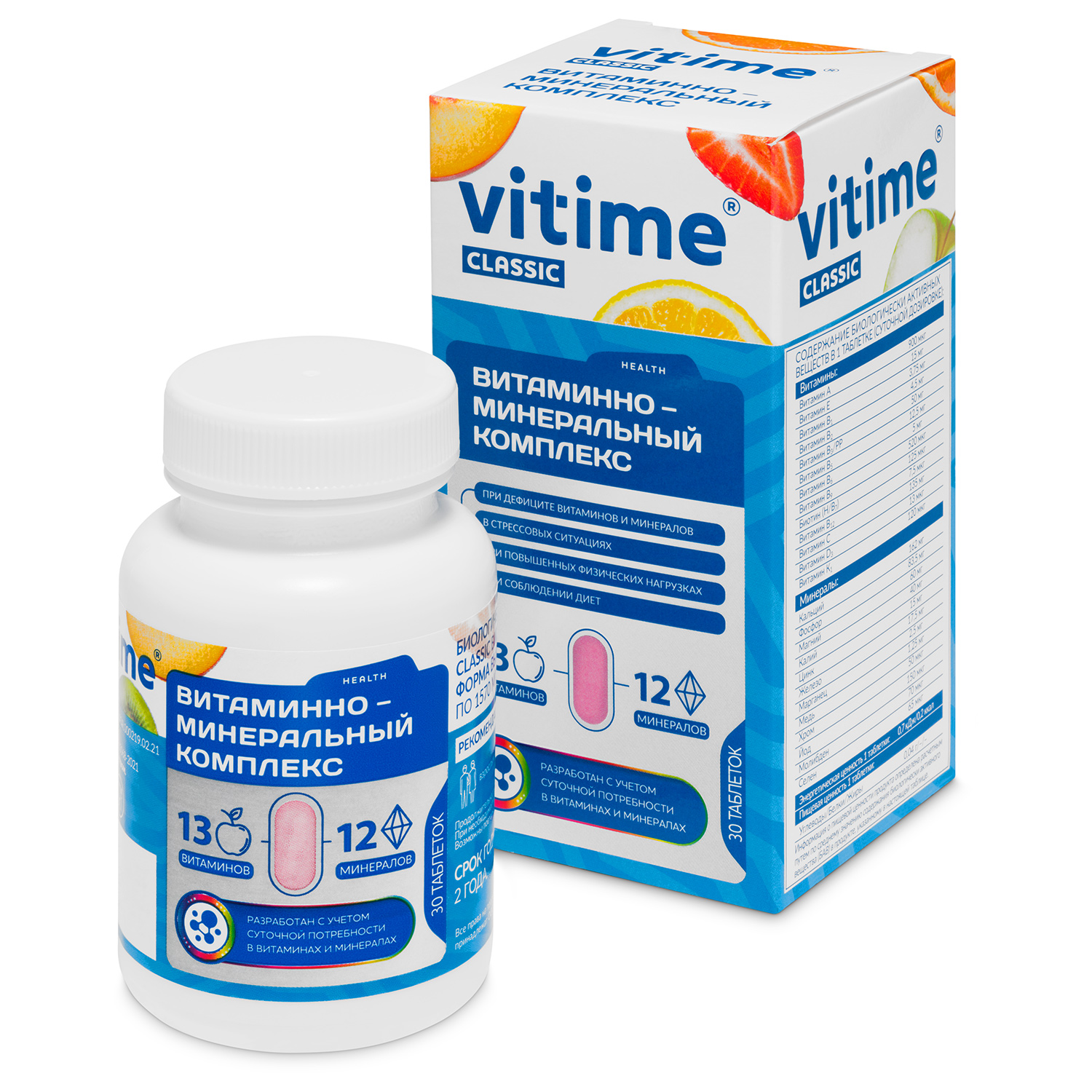 

VITime Витаминно-минеральный комплекс VITime Classic, 30 шт.