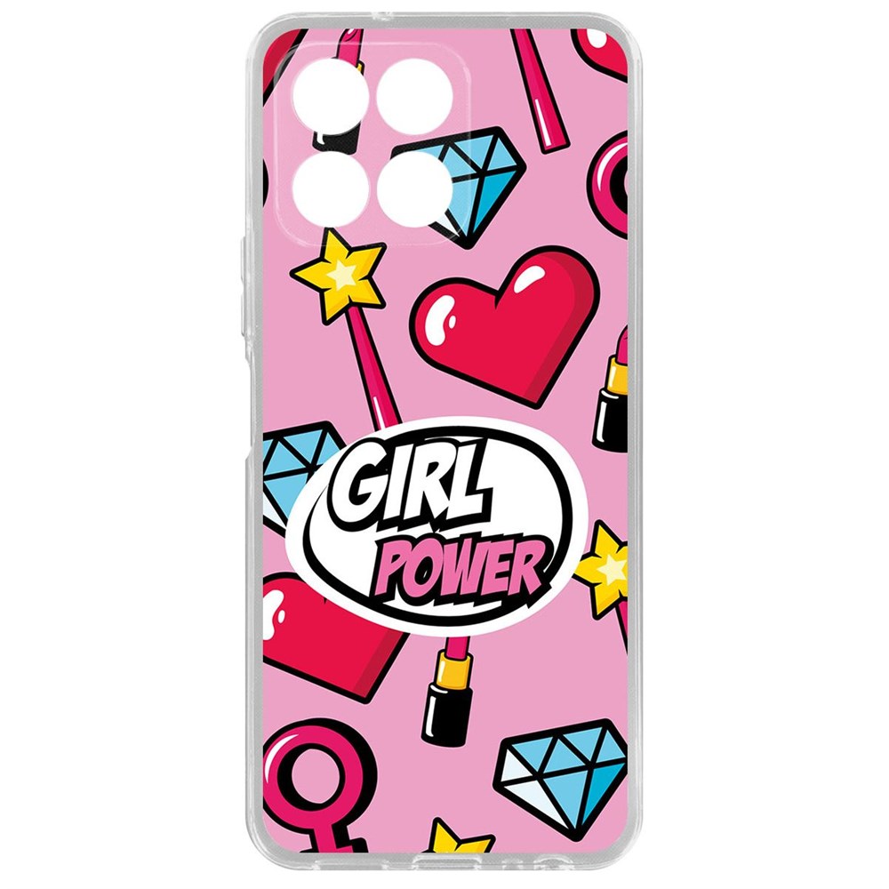 

Чехол-накладка Girl Power для Honor X8 5G, Прозрачный