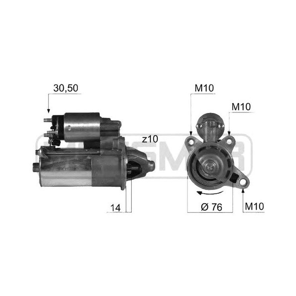 

Стартер Ford Focus I/Focus I Turnier/Mondeo II 93>13 ERA 220364