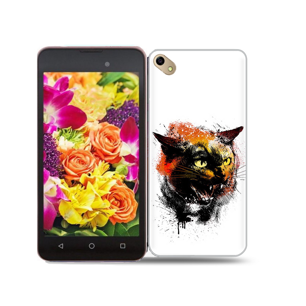 

Чехол MyPads Tocco для BQ 5035 сиамский кот, Прозрачный, Tocco