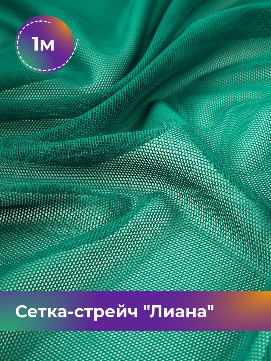 

Ткань Сетка-стрейч Лиана Shilla, отрез 1 м * 150 см, зеленый 030, 5483433