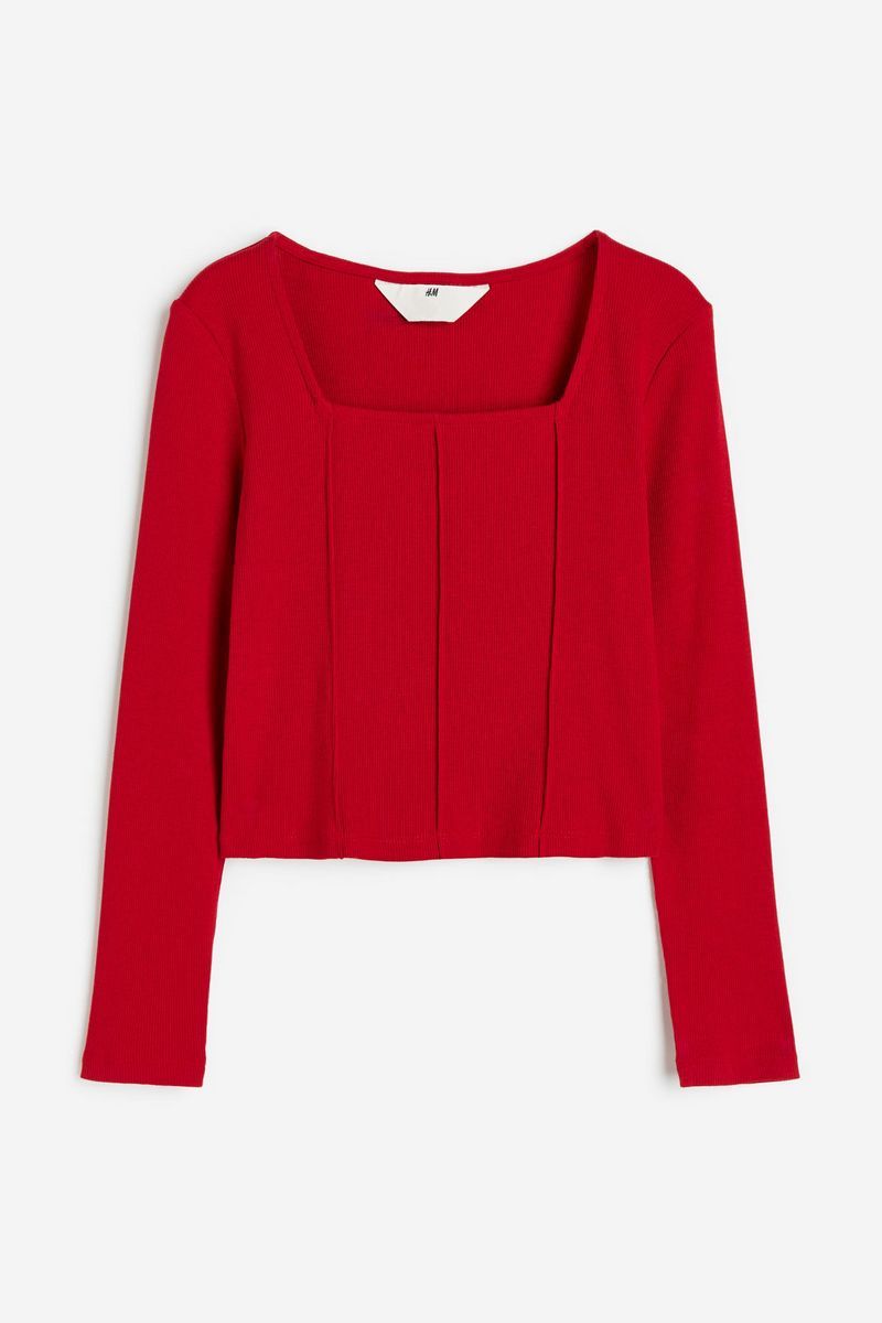 

Лонгслив детский H&M 1201785, красный, 158, 1201785
