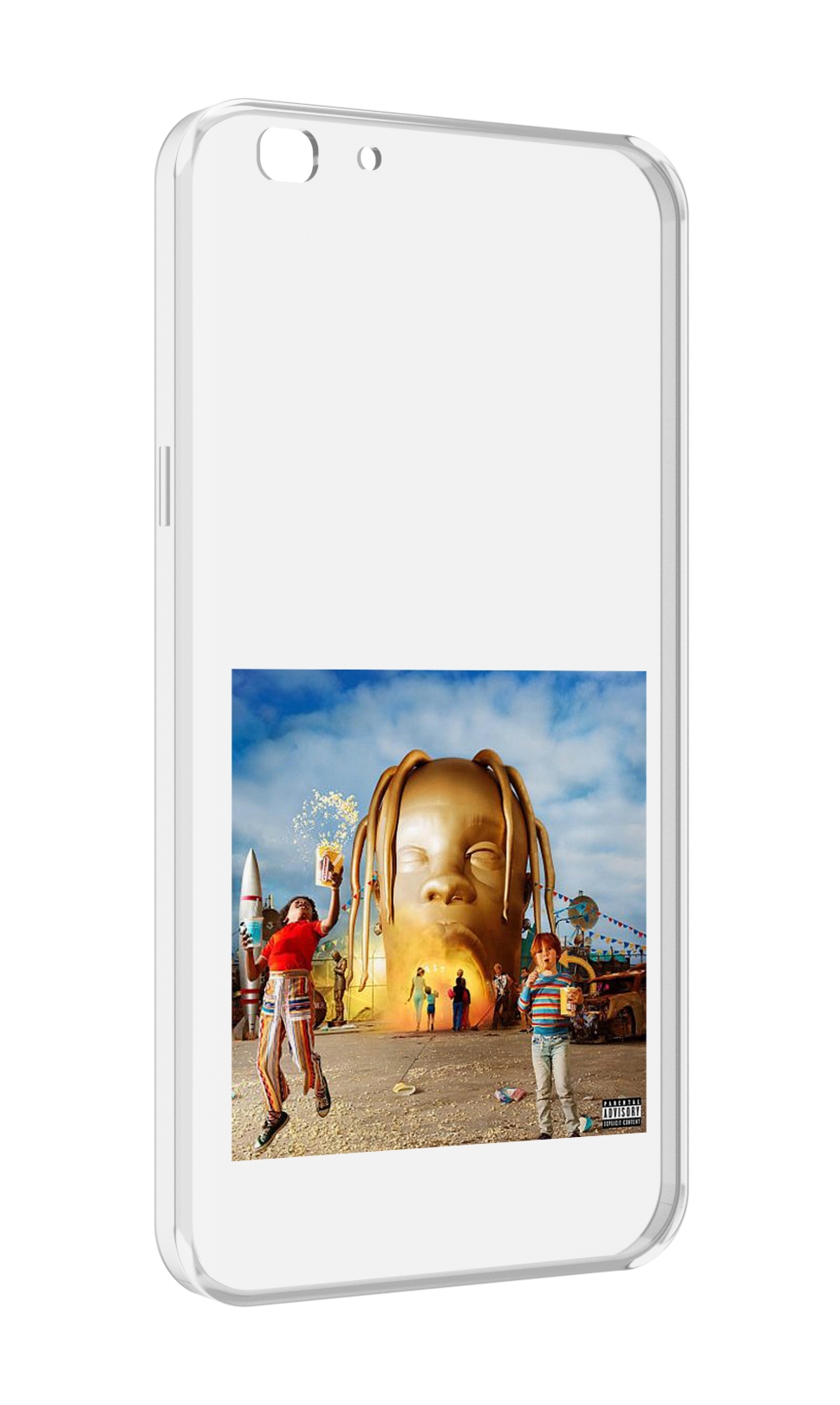 

Чехол MyPads Travis Scott - Astroworld для Oppo A77/F3 (2017 год), Прозрачный, Tocco