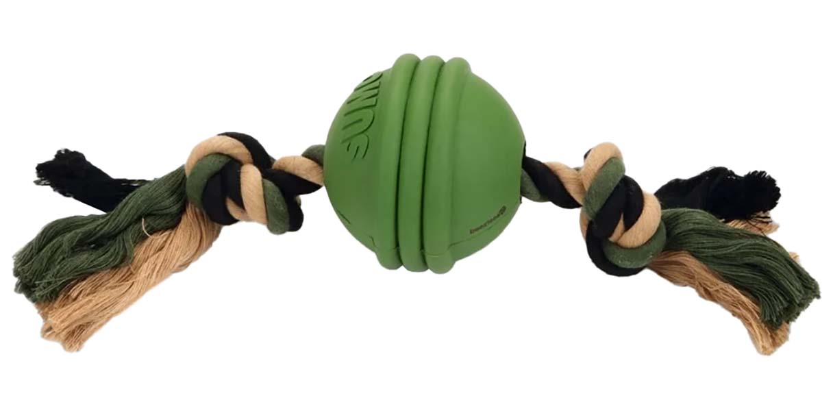

Игрушка для собак Beeztees Sumo Fit Ball Мяч на канате Green
