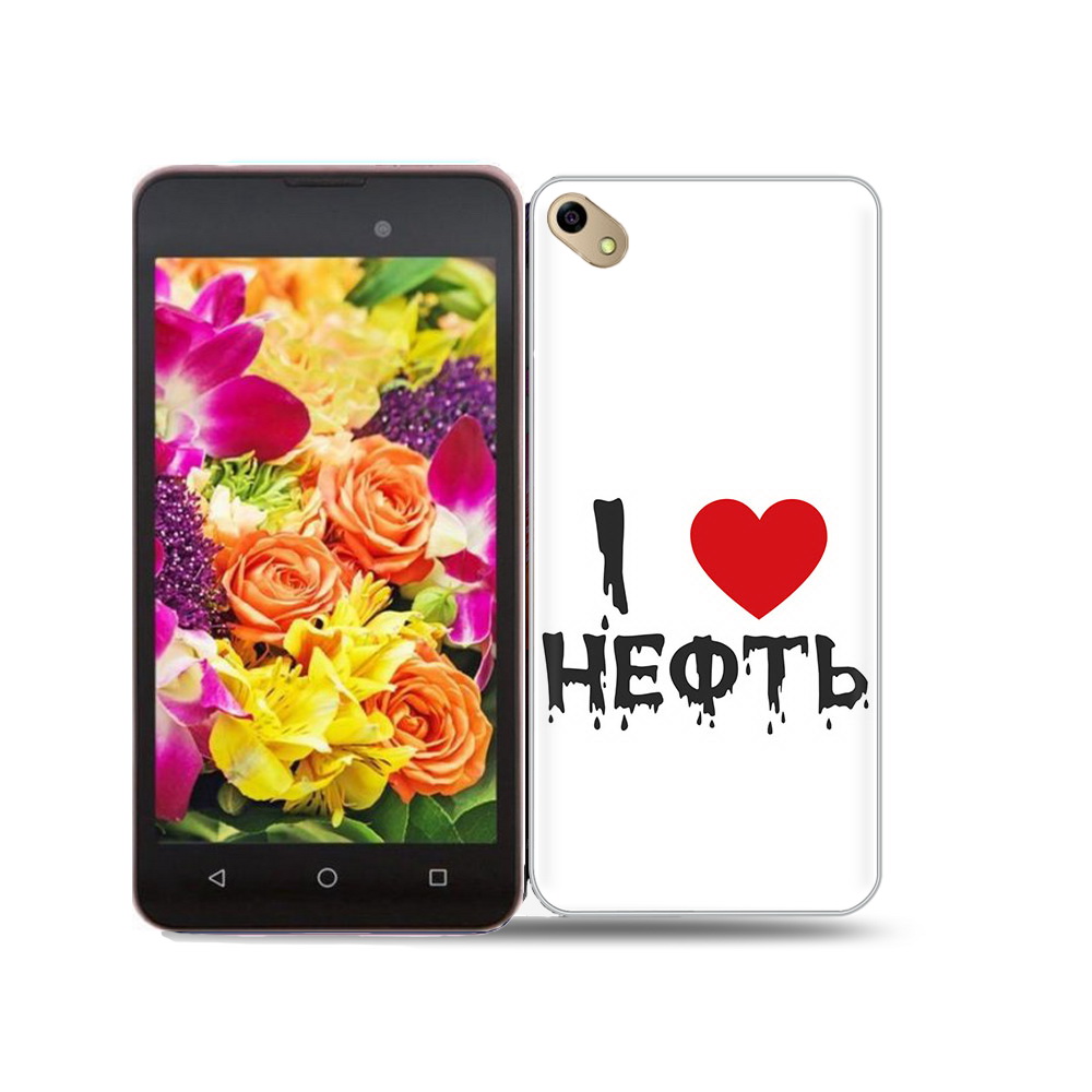 

Чехол MyPads Tocco для BQ 5035 нефть, Прозрачный, Tocco