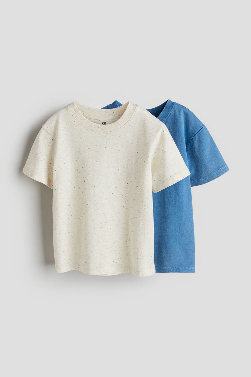 

Футболка детская H&M 1219380, белый; синий, 122, 1219380