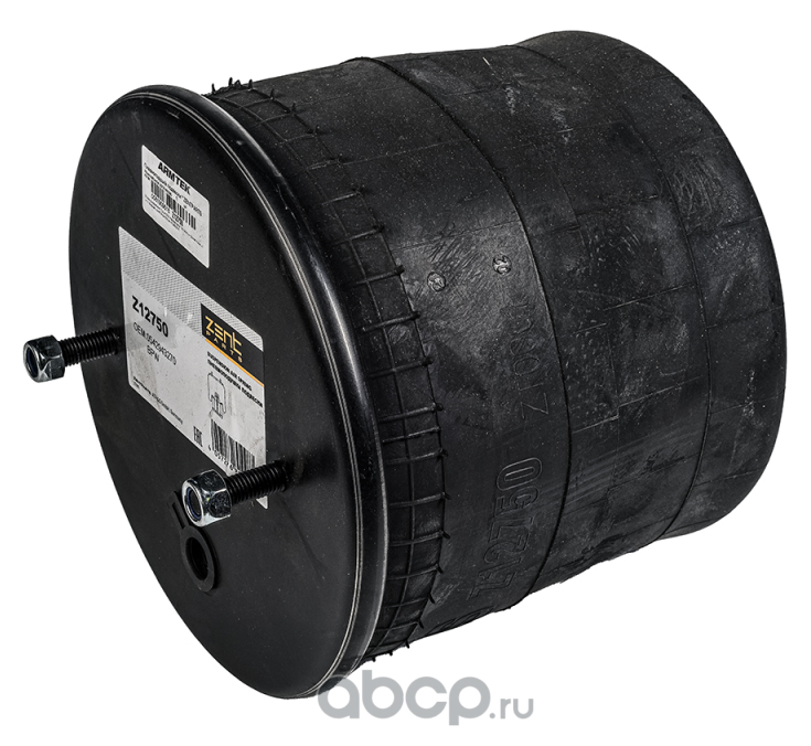 ZENTPARTS Z12750 Z12750_пневмоподушка со стаканом !2шп. М12 1штуцер М22x1.5 поршень пласти