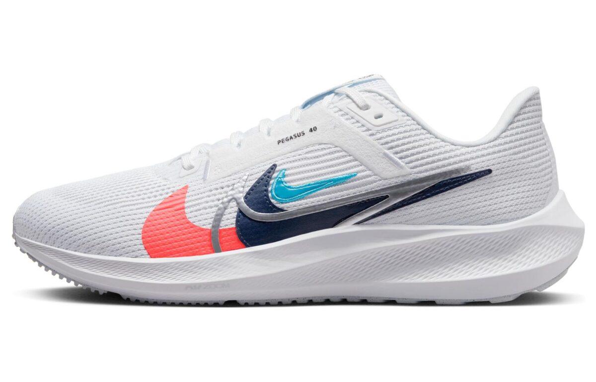 

Кроссовки унисекс Nike Air Zoom Pegasus 40 PRM белые 41 EU, Белый, Air Zoom Pegasus 40 PRM