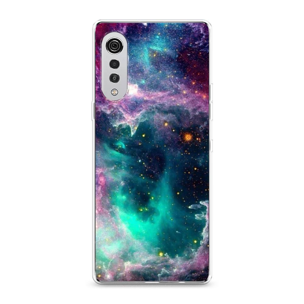 

Чехол на LG Velvet 4G/5G "Звездные облака", Розовый;бежевый, 84450-2