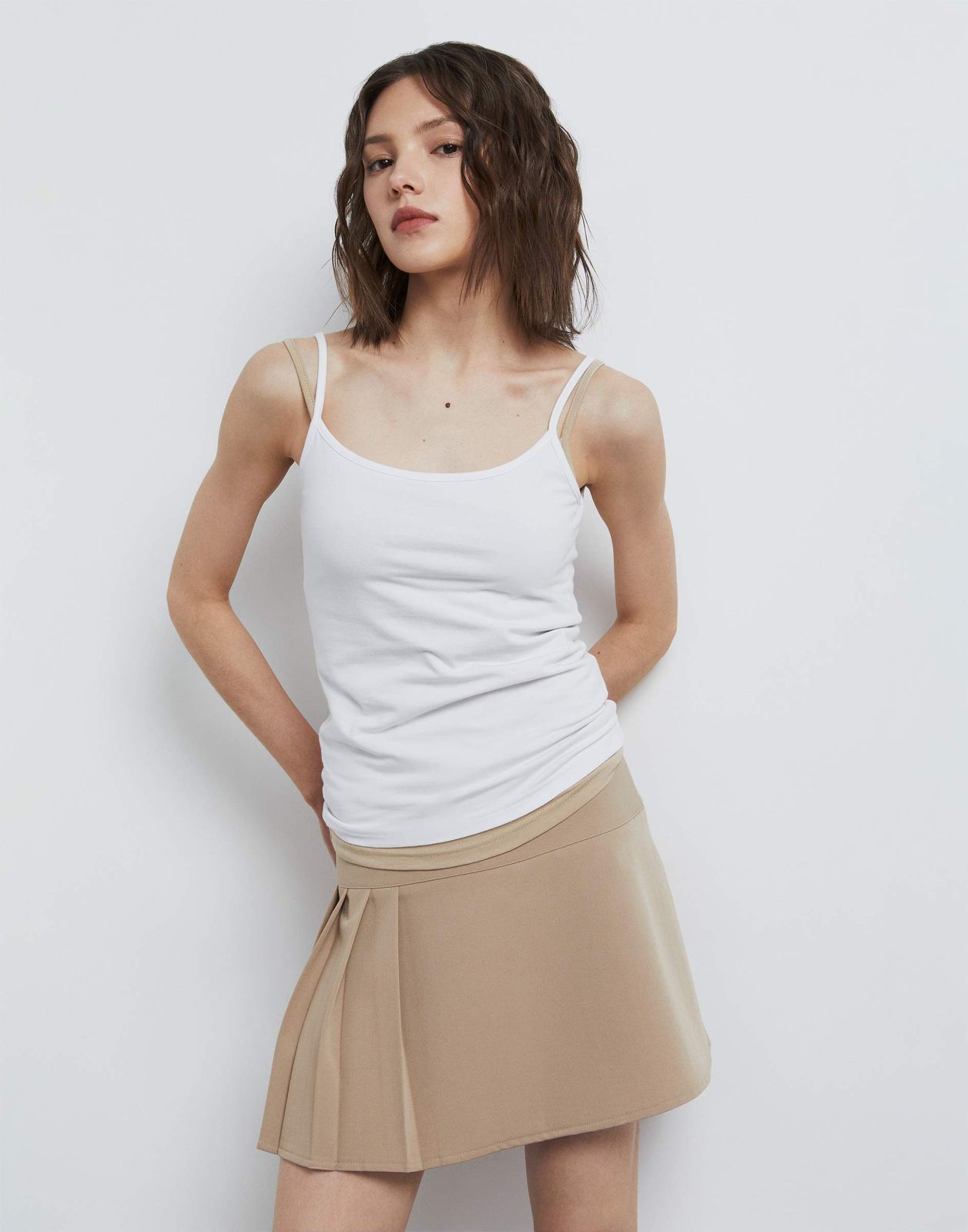 

Топ Gloria Jeans GTN004118 белый XS/164 женский, GTN004118