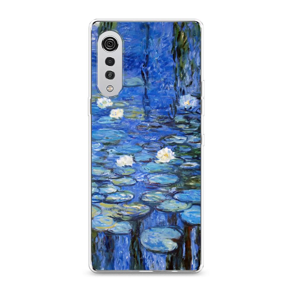 

Чехол на LG Velvet 4G "Нарисованный пруд", Синий;зеленый, 84450-4