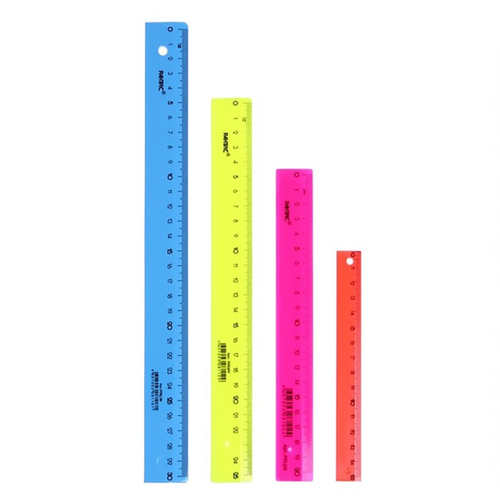 

Набор 4 линейки Calligrata Neon, 15, 20, 25 и 30 см, непрозрачная, европодвес, микс, Разноцветный, Отличный выбор