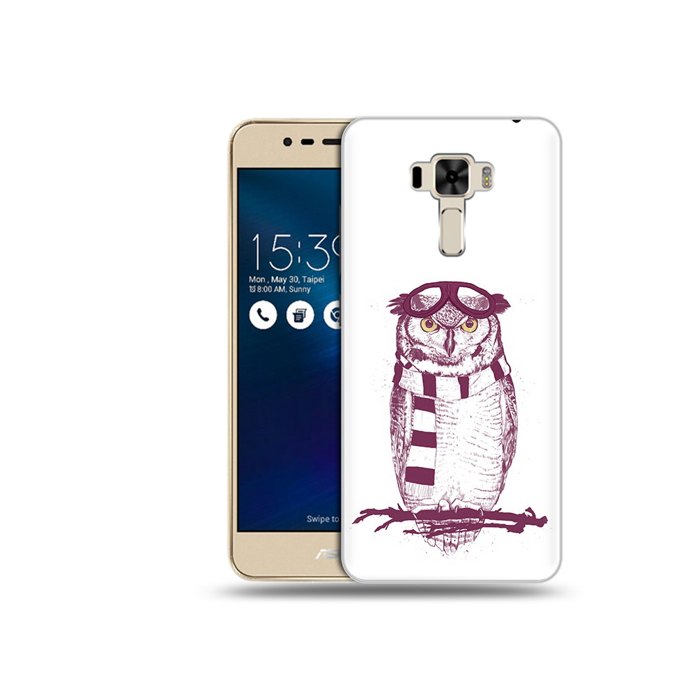 

Чехол MyPads Tocco для Asus ZenFone 3 сова-летчик (PT40480.655.612), Прозрачный, Tocco