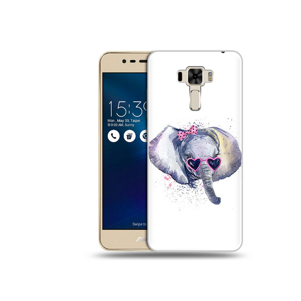 

Чехол MyPads Tocco для Asus ZenFone 3 слоник в очках (PT40480.655.608), Прозрачный, Tocco