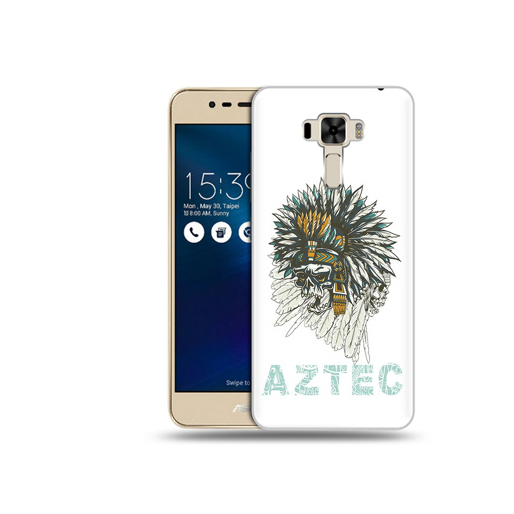 Чехол MyPads Tocco для Asus ZenFone 3 скелет индеец (PT40480.655.602)