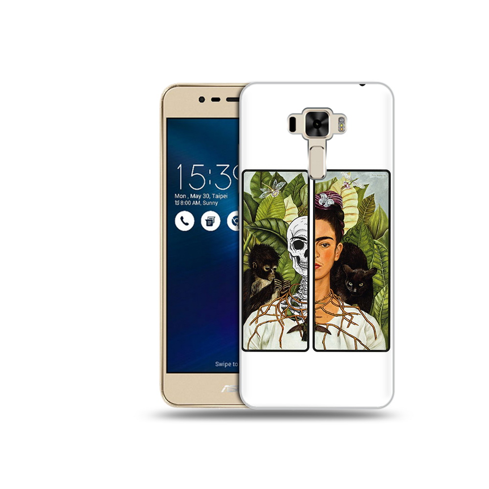

Чехол MyPads Tocco для Asus ZenFone 3 сдвоенная картинка девушка скелет (PT40480.655.595), Прозрачный, Tocco