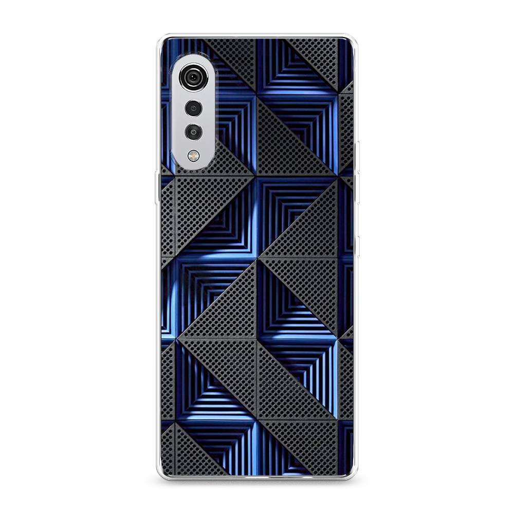 

Чехол на LG Velvet 4G "IBM", Серый;синий, 84450-3