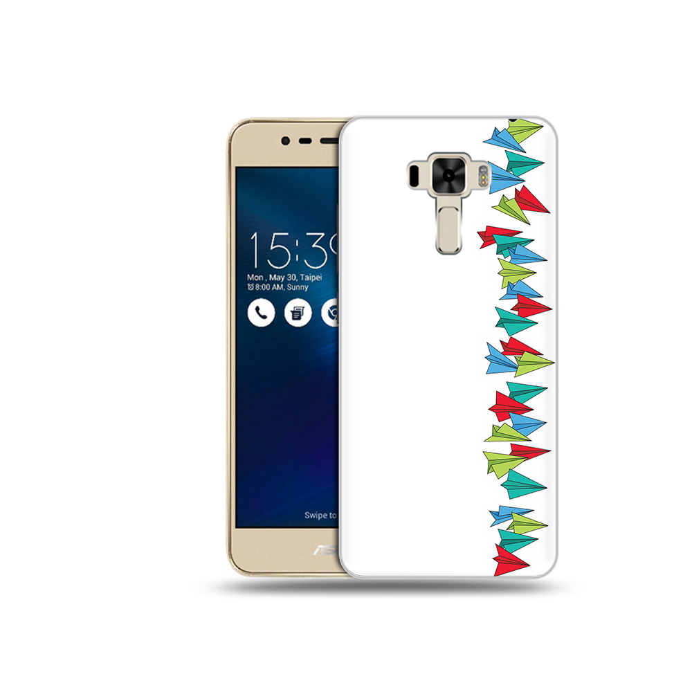 

Чехол MyPads Tocco для Asus ZenFone 3 самолетики из листочков (PT40480.655.593), Прозрачный, Tocco