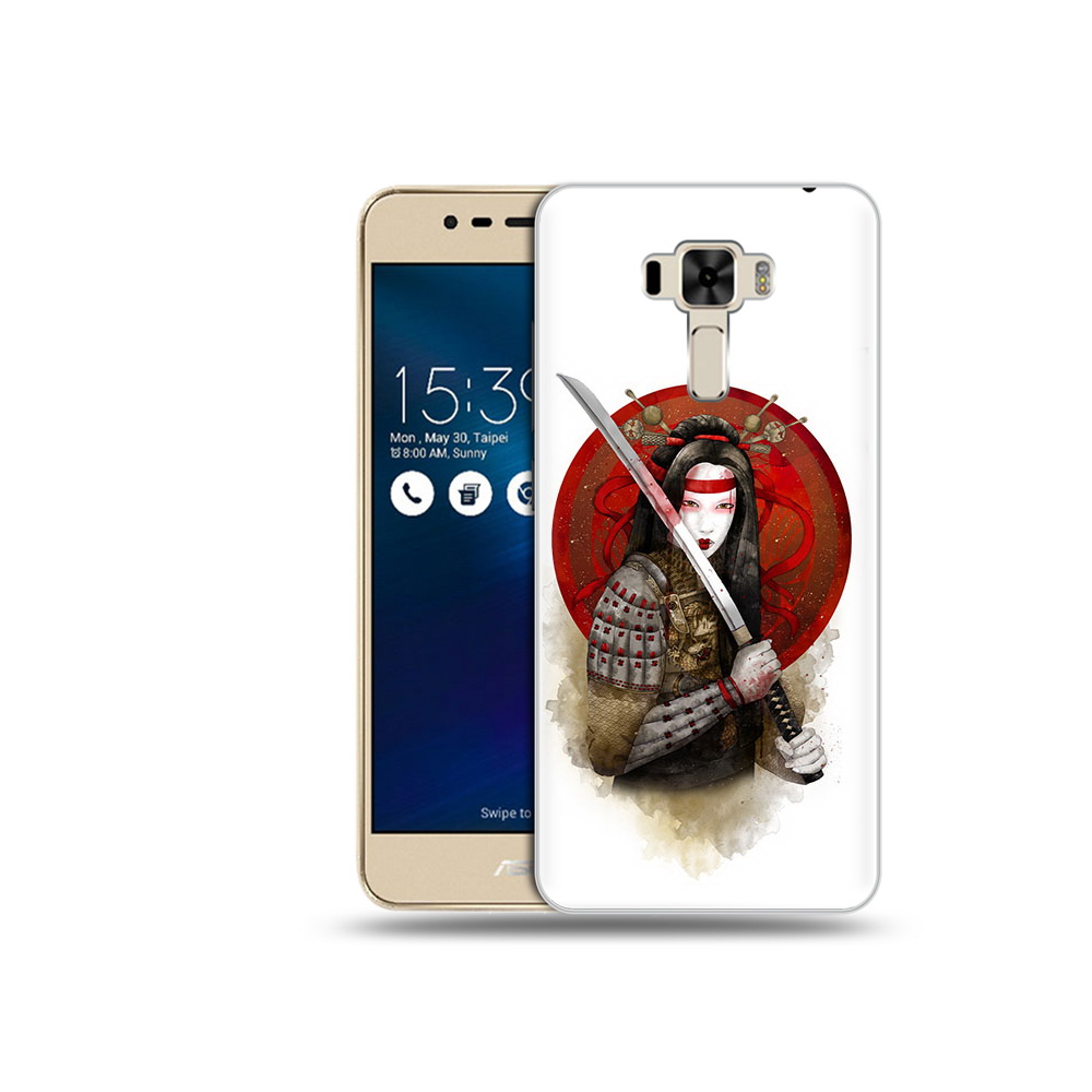 Чехол MyPads Tocco для Asus ZenFone 3 рисованная девушка с катаной (PT40480.655.580)