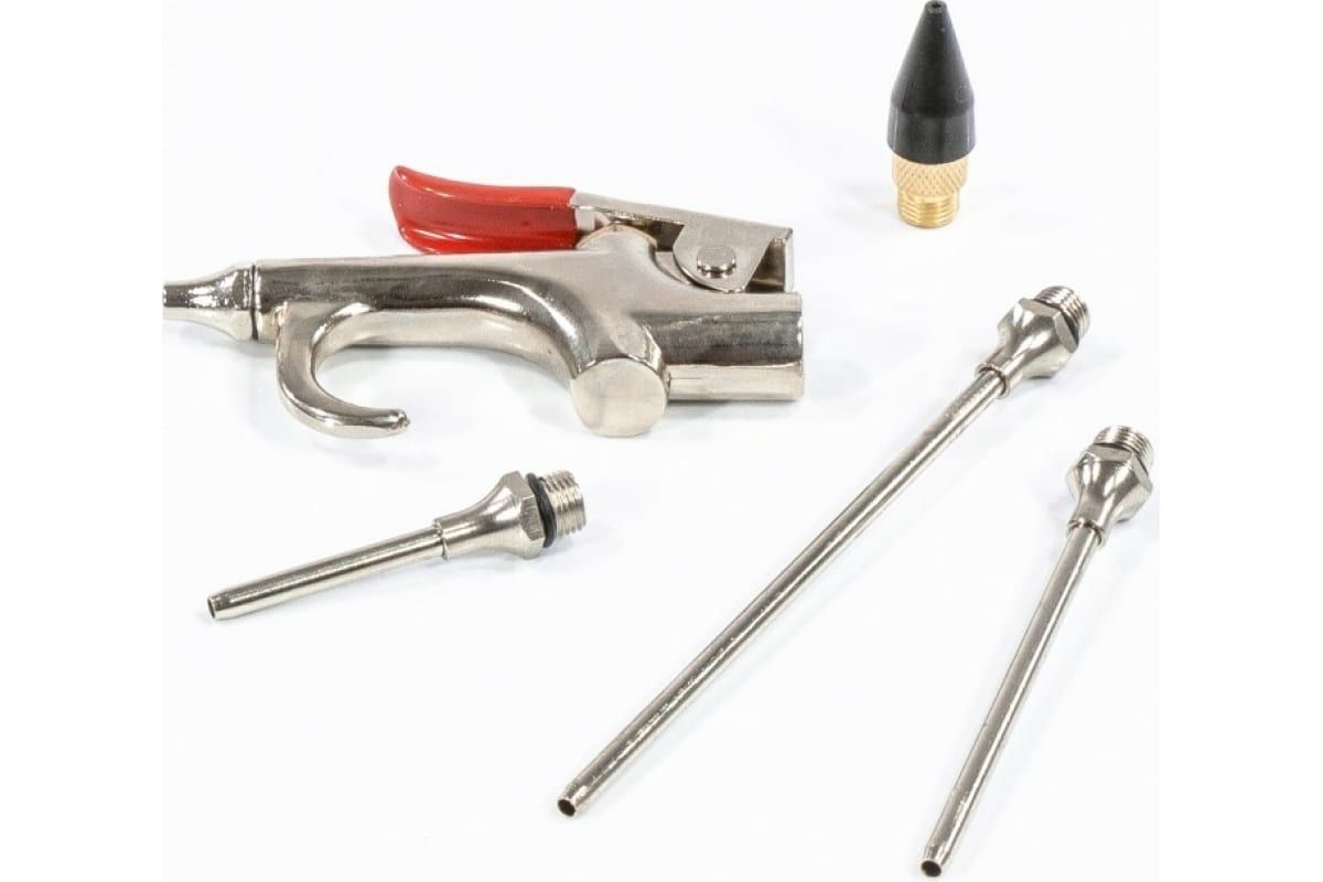 MATRIX 57338 Набор продувочный пистолет, пневмат. в комплекте с насадками, 4 шт.// 57 пистолет продувочный пневматический matrix 57332 250 л мин