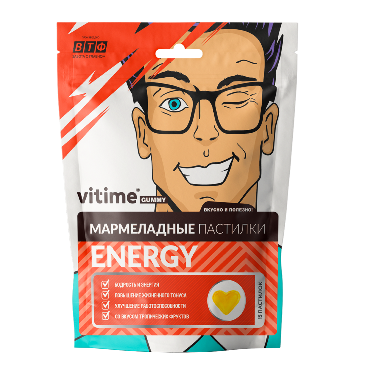 

Мармеладные пастилки VITime Энергия, 15 шт