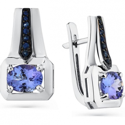 

Серьги из белого золота с танзанитами и сапфирами Master Brilliant 2-207960-01-55, 2-207960-01-55